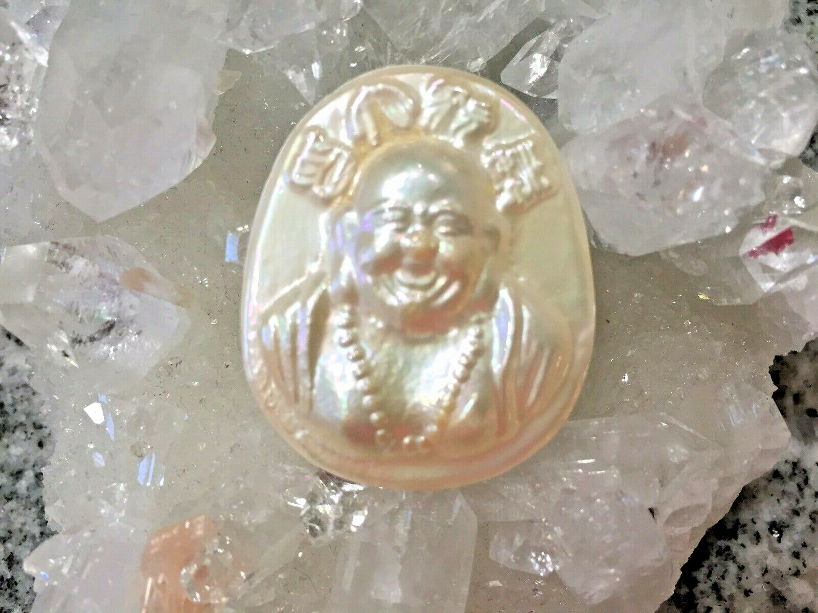 Mother of Pearl Happy Buddha Focal Bead