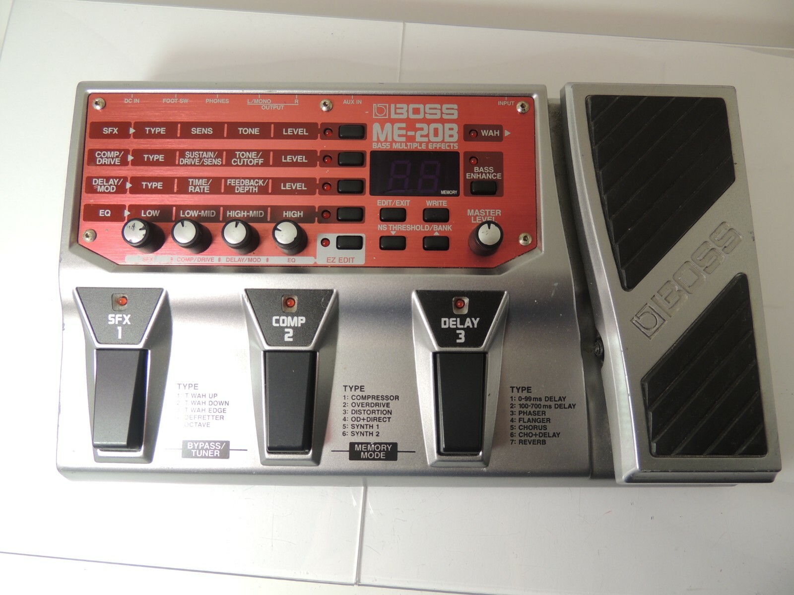 BOSS ME-20B Bass Multi Effects Pedal/Processor Free USA