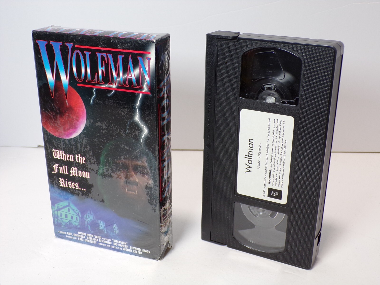 Wolfman 1995 VHS Earl Owensby Raven RV-287 072424WVHS | eBay