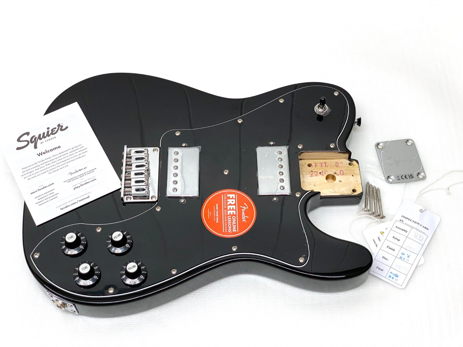 Squier Telecaster ブラック Fender Squier TELE DELUXE FULLY LOADED BODY Black Telecaster