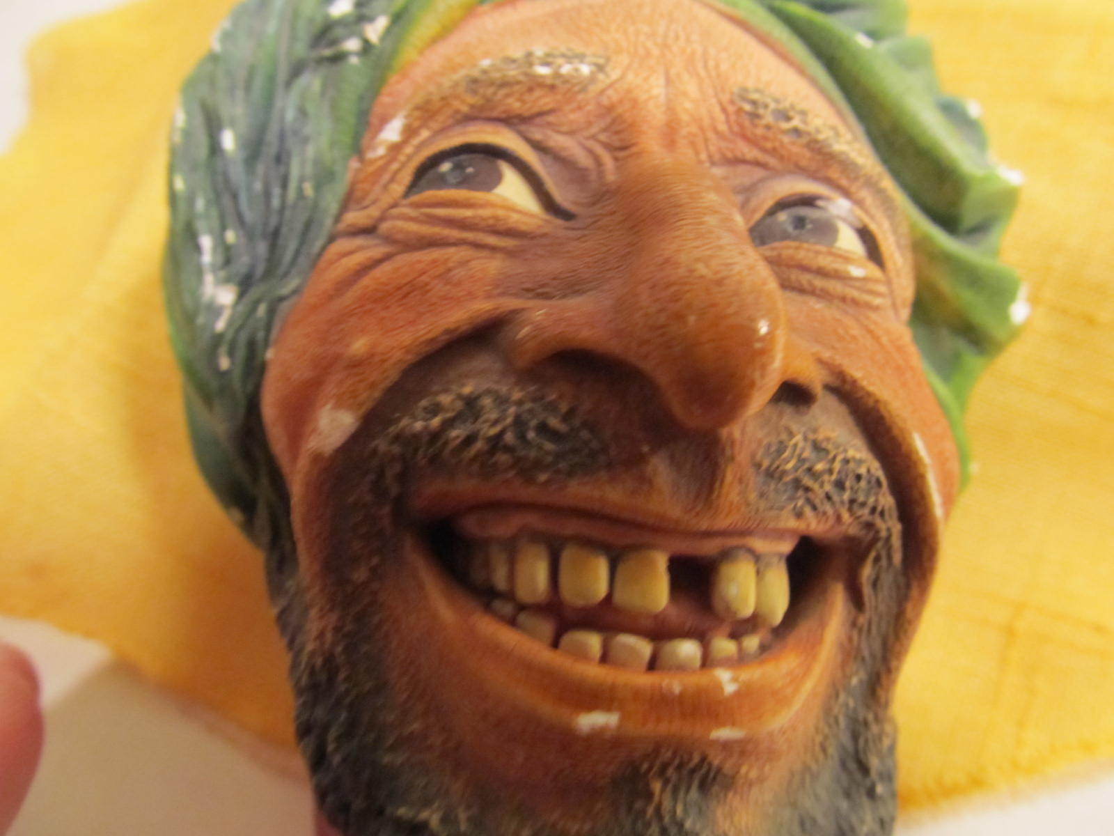 Vintage Bossons Chalkware Head Kurd Bust Wall Plaque England