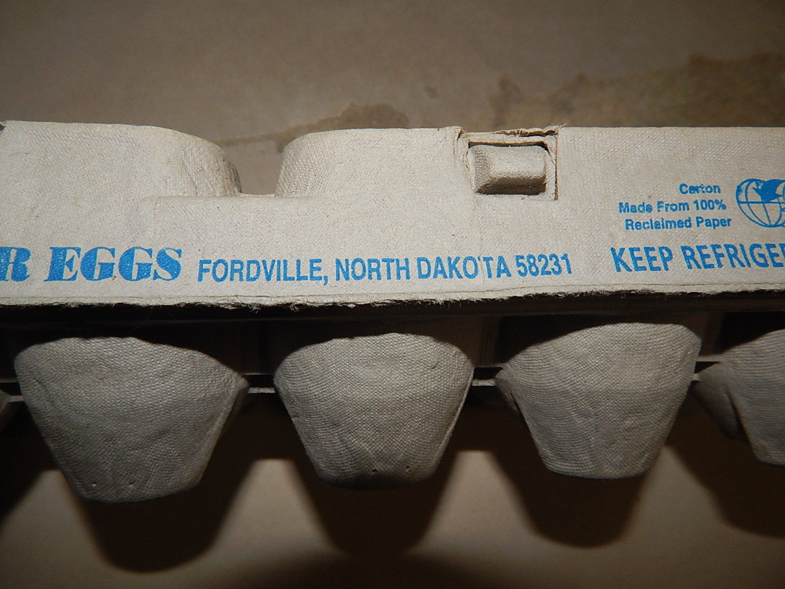 50 Farm Fresh Egg Cartons 1 Dozen Egg Paper Pulp Cartons from Fordville, ND