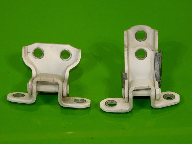 06-13 IS250 IS350 OEM driver left front door hinges hangers mounts crystal white