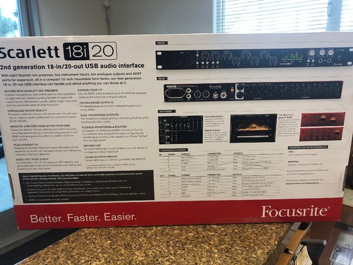 Focusrite Scarlett 18i20 USB Audio Recording Interface (2nd Gen)