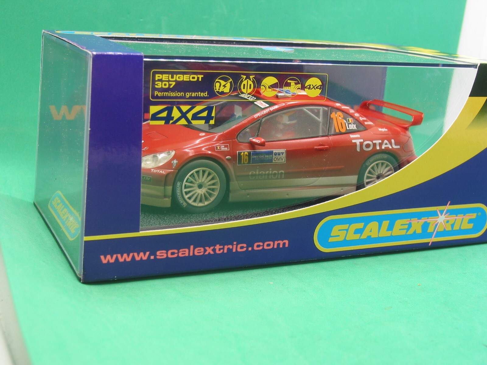 Coche Scalextric Peugeot 307 WRC Montecarlo 04 de segunda mano por 50 EUR en Terrassa en WALLAPOP