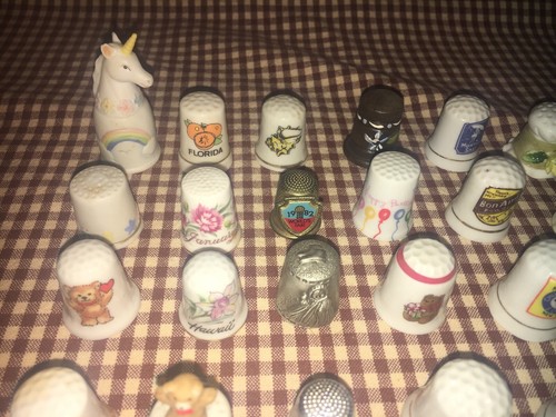 Vintage Antique Old Thimble Huge Lot