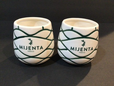2 Mijenta Tequila Limited Edition Tiki Mugs Agave Bunny Rabbit Ceramic Cups