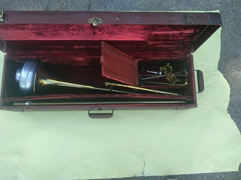 Vintage Pan American Elkhart Indiana Brass Usa Trombone 120972