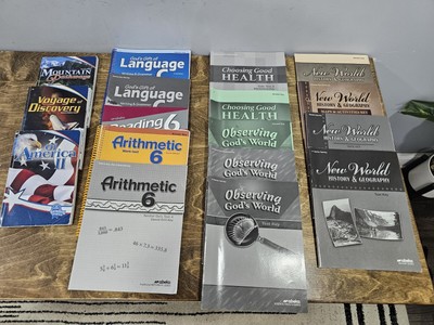 Abeka 6th Grade Curriculum Lot of 12