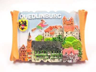 Quedlinburg Harz Poly Magnet Germany Souvenir  Deutschland Neu