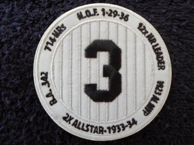 Babe Ruth ''BIO'' patch