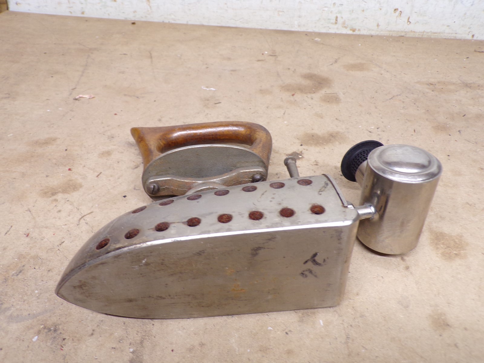 Old Austrian Favorite  Antique Alcohol Burner Sad or Clothes Iron