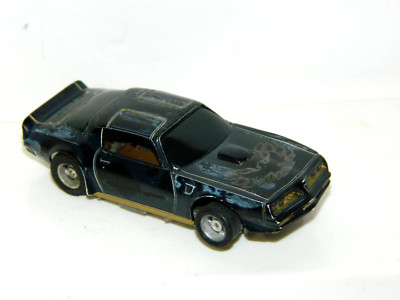 Tyco Ho Scale Slot Car Black & Gold 1979 Pontiac Firebird Trans-Am -Tested