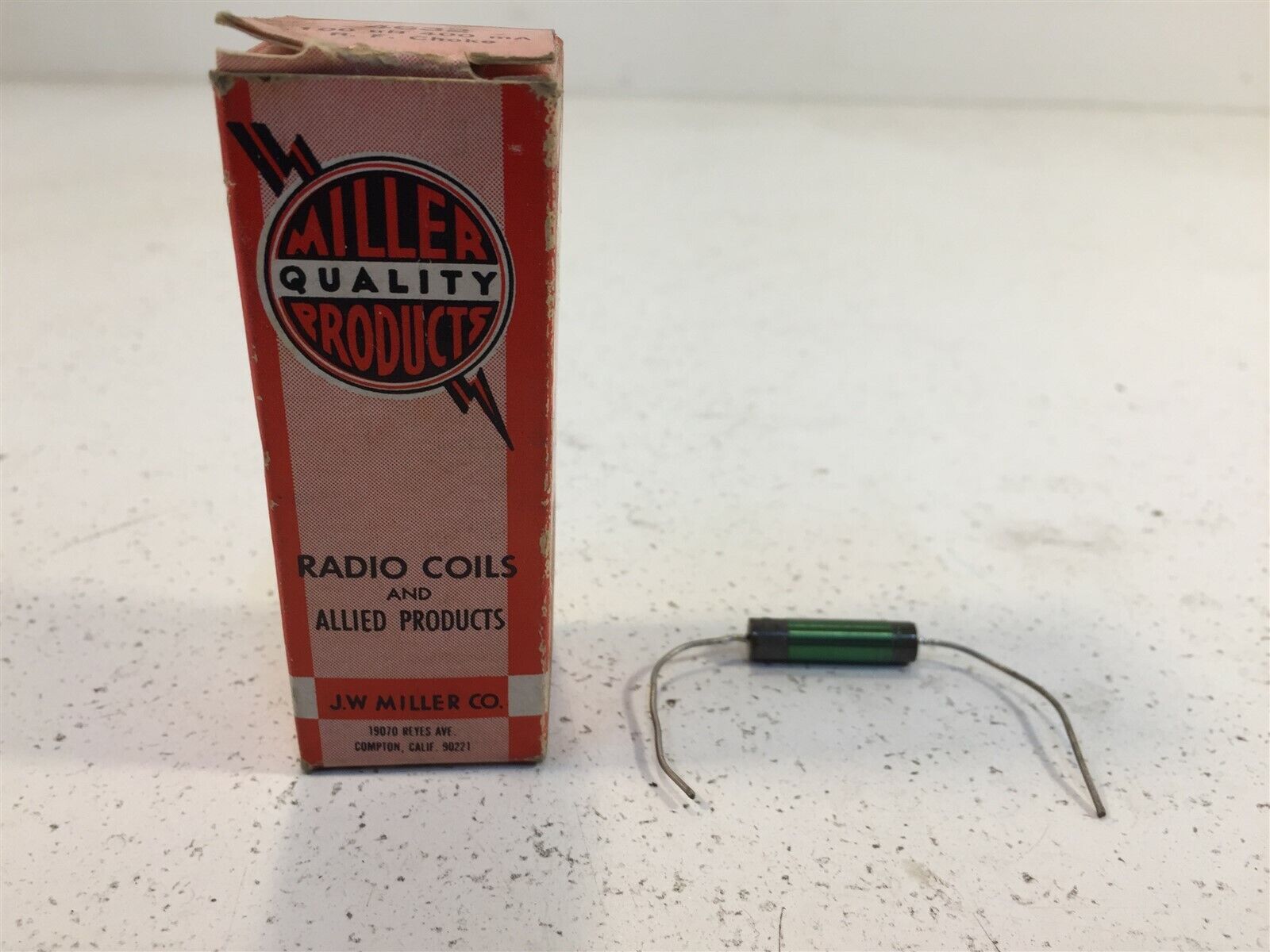 Vintage Miller 4632 100uH 400mA R.F. Choke - New in Box