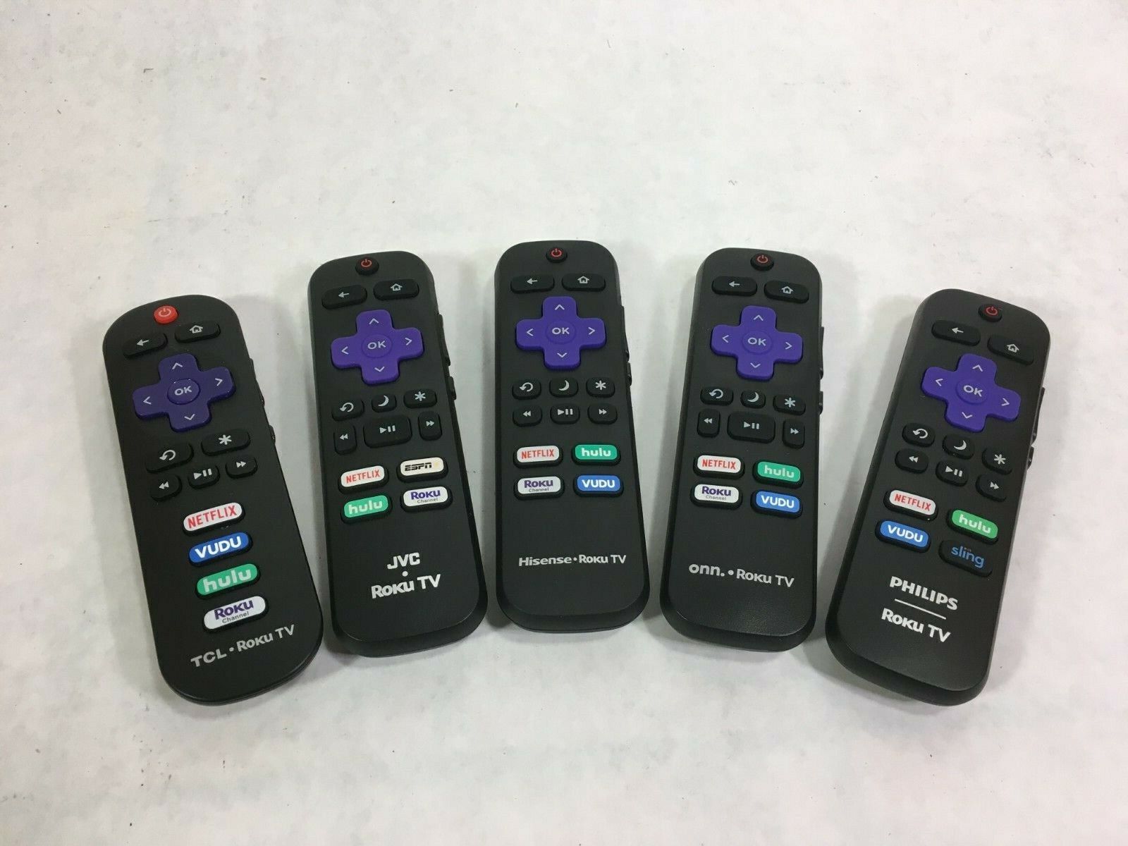 Genuine OEM Roku Smart TV Remote Control TCL JVC Onn Hisense Philips RCA Sanyo