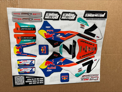 LOSI PROMX PRO MX RC MOTORCYCLE AP DESIGN FACTORY KTM COWBOY GRAPHICS KIT DECALS