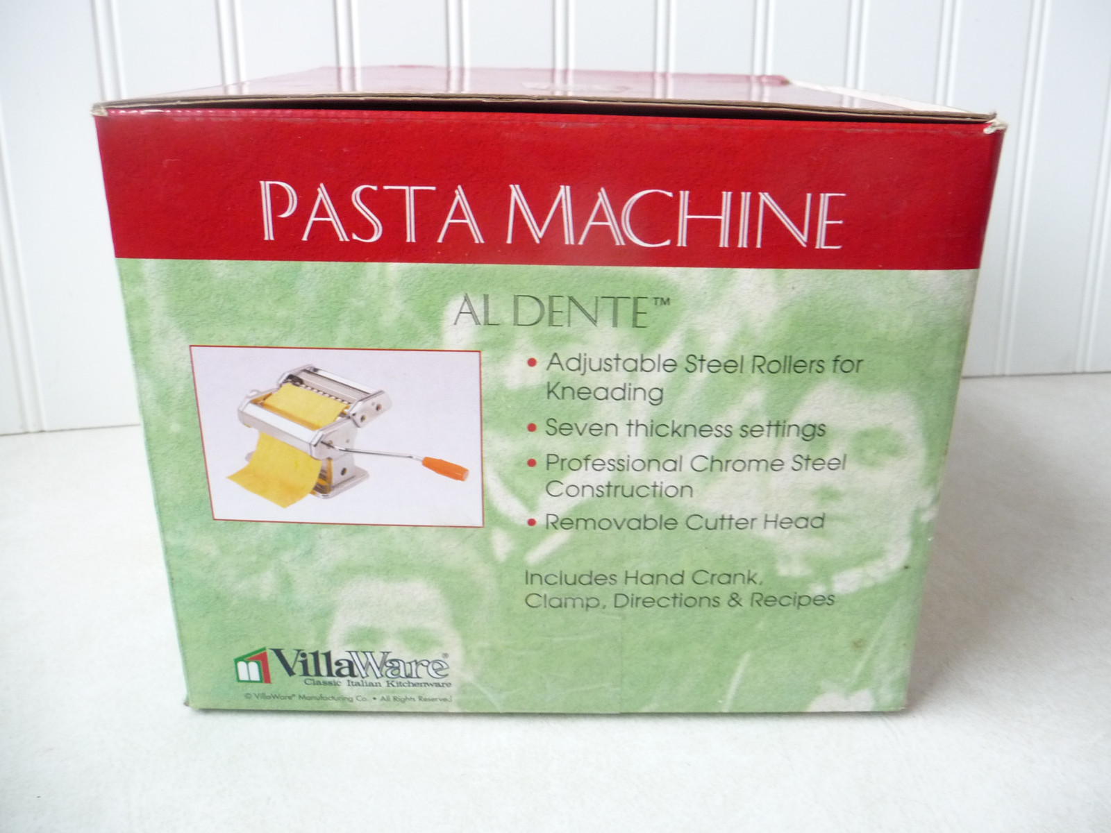 New VillaWare Al Dente Pasta Machine #177 Pasta Noodle Maker