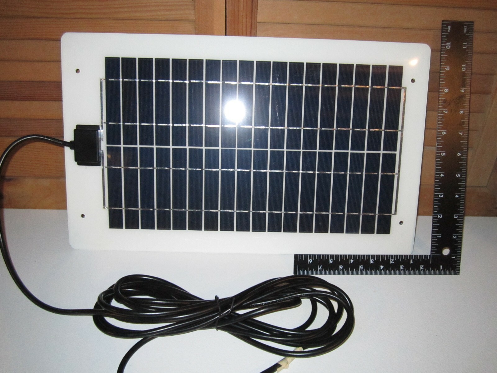 10W HEAVY-DUTY White STAINLESS STEEL Solar Panel - RV & SAILBOAT - NO GLASS!
