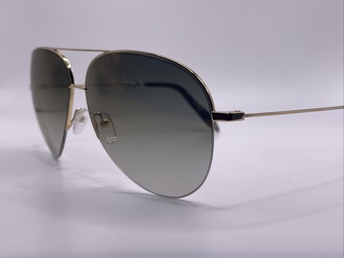 Pre-owned Victoria Beckham Vbs98 C29 Classic Grey Gold With Snake Tip - Women's Sunglasses In Light Brown Gold