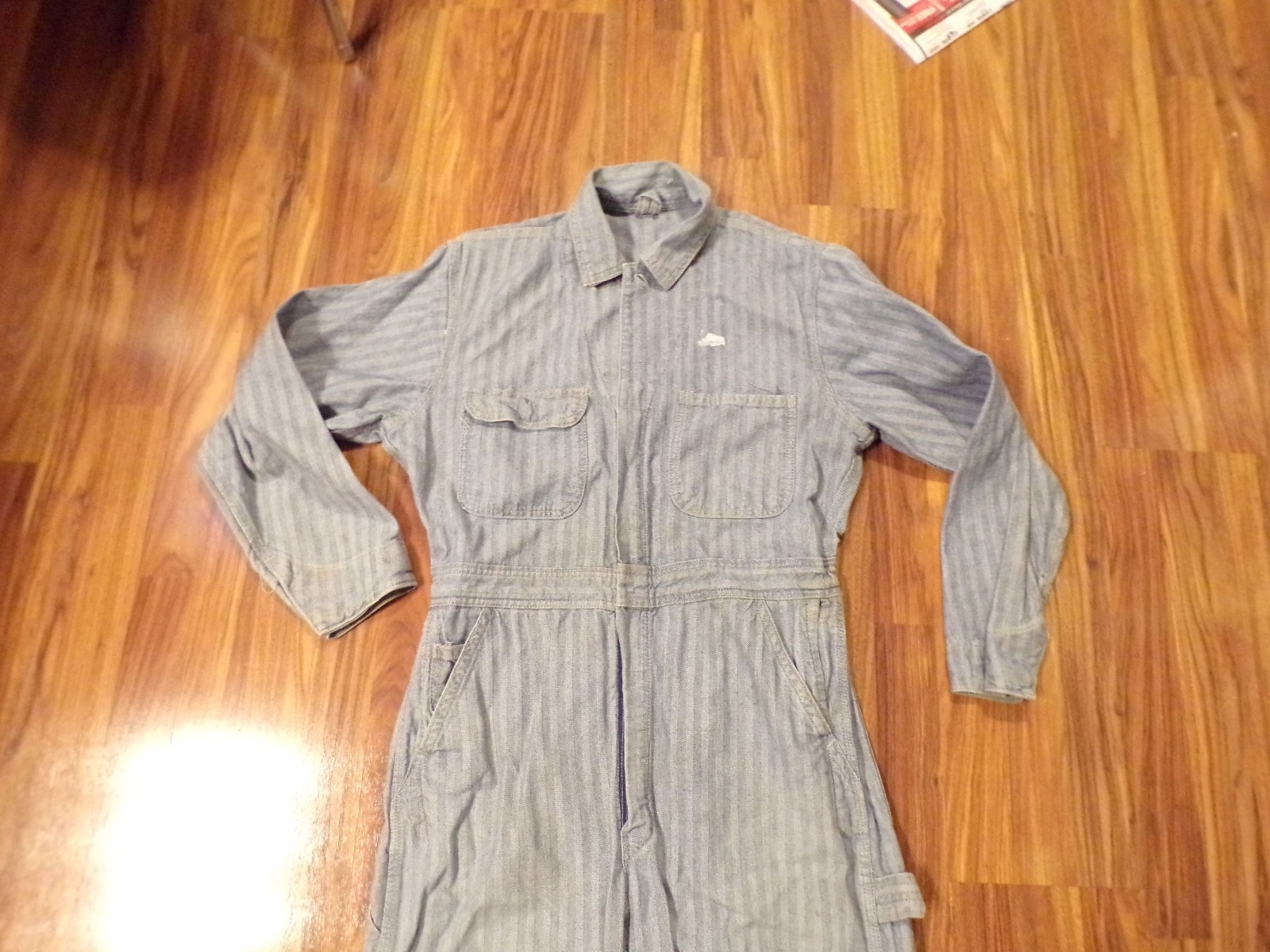Vintage JC Penney BIG MAC Railroad Overall Farmer Coverall Mens Large