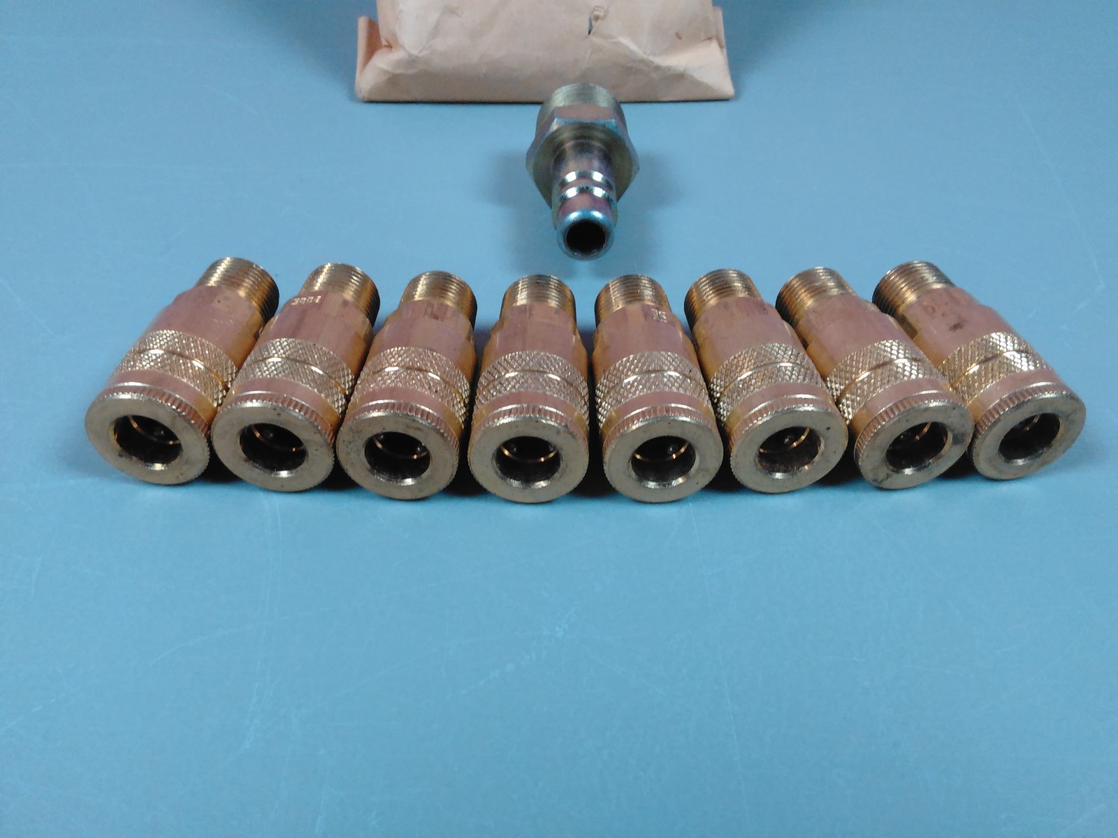 Inlet Outlet Fittings For 3M Compressed Air Filter Regulator Panel 256-02-01 NEW