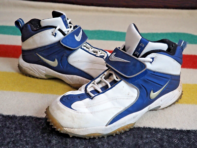 VTG Y2k NIKE Air 2000 White Blue Barry Sanders Sneakers Shoes