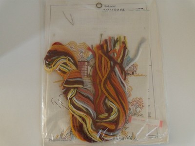 Bucilla Sultana Gallery of Stitches Stitchery Kit Farm With Fence Quick & Easy