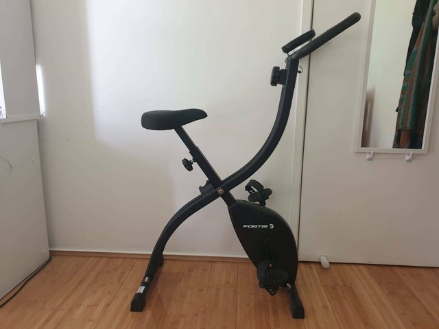 fortis foldable magnetic flywheel exercise bike