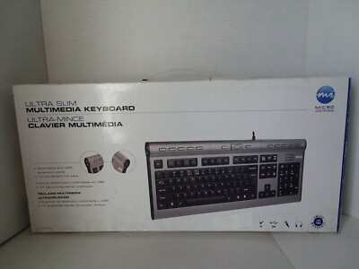 Micro Innovations Ultra Slim Multimedia   keyboard ''NEW'' 