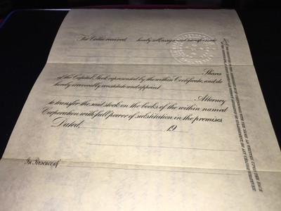 1924 Healy Consolidated Oil Corporation Stock Certificate