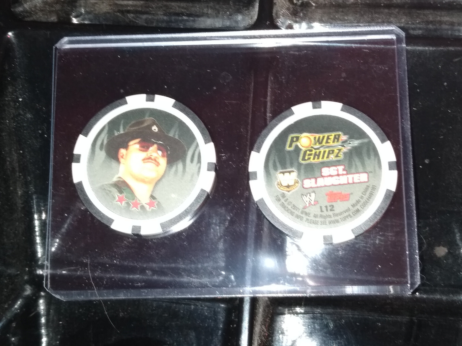 2011 Topps WWE Power Chipz Legends #L12 Sgt. Slaughter | eBay