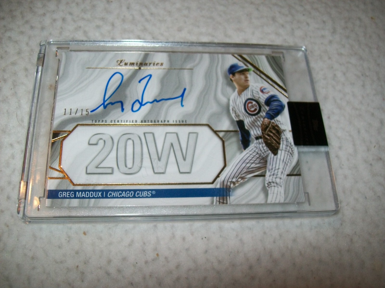 直筆サインカード】Greg Maddux Topps Luminaries グレッグ