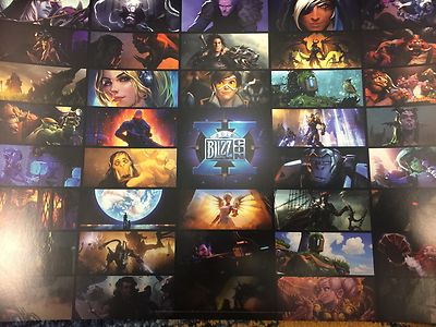 2016 BlizzCon 25th Anniversary Celebration Poster Overwatch Diablo Warcraft