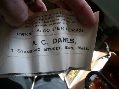 DR DANIELS VETERINARY COLIC CURE NO 1 & 2 BOTTLES WITH DROPPER & PAMPHLET