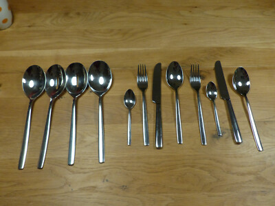 WMF Cromargan Besteck Set für 2 Personen 12 Teile Messer Gabel Löffel 2 X Salat