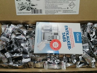 75 Reinigungstabs 2g + 20 Entkalker Tabs 16g für Kaffeevollautomaten