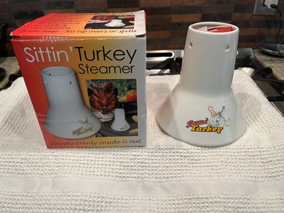 Cook's Choice SITTIN' Turkey Ceramic Steamer Roaster New In Box