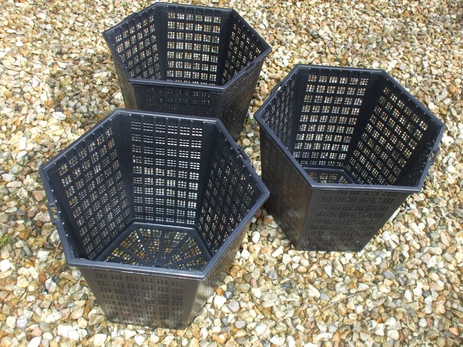 3 x Hexagonal Aquatic Planting Basket for Pond Plants eBay