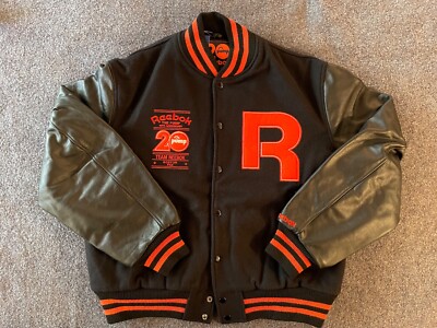 Reebok Pump 20th Anniversary Varsity Letterman Jacket Made in USA Mens - Size XL