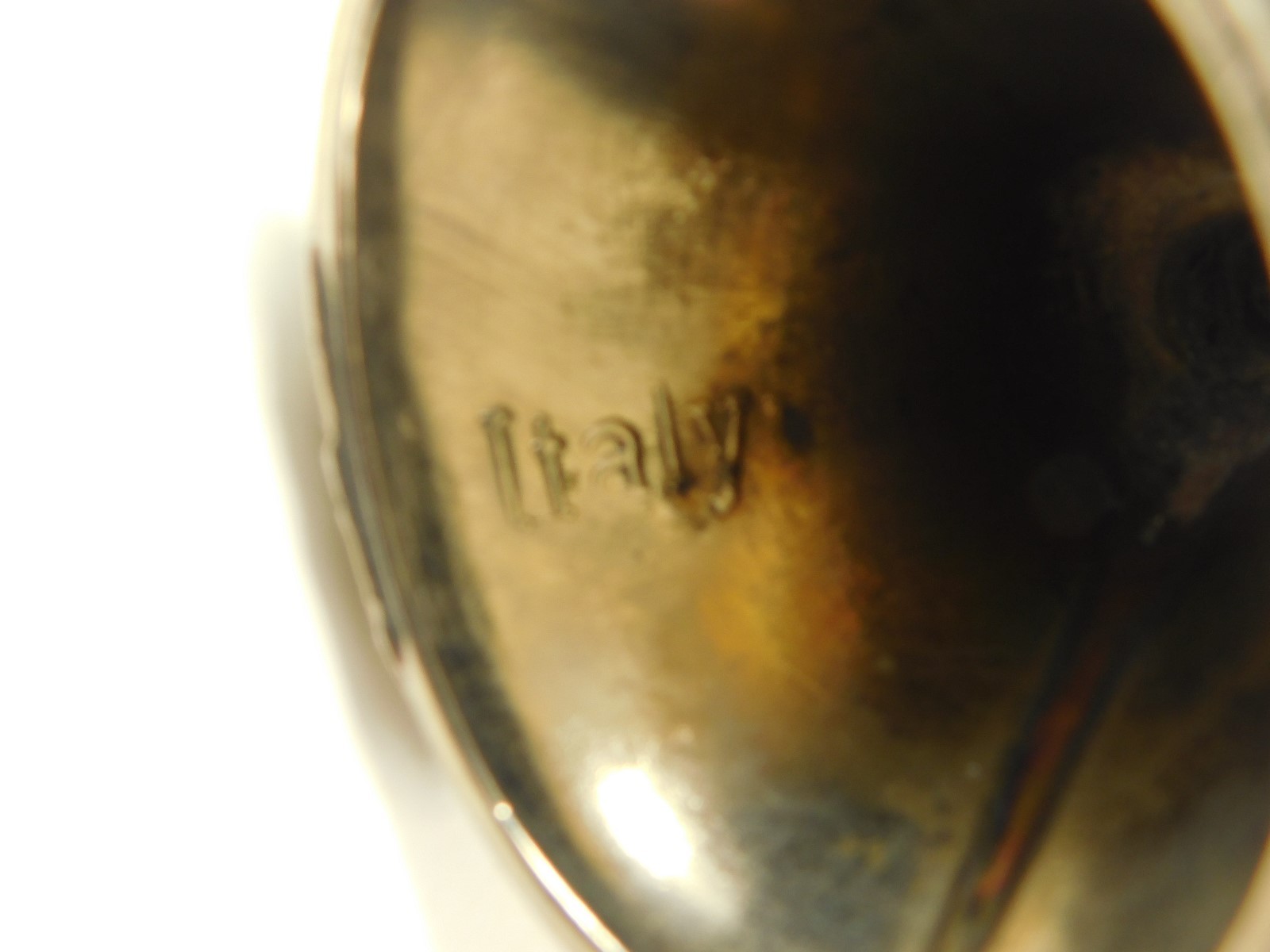 METAL CHILD FIGURE W/CUP OR CANDLE HOLDER ITALY 3 1/2