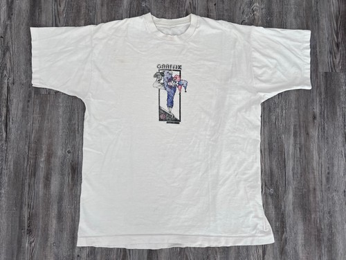 Vintage 90s Rare Graffix T shirt Men's White Single Stitch