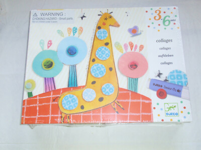 Djeco Art Collages ages 3 - 6 years of age  Arts/Crafts set