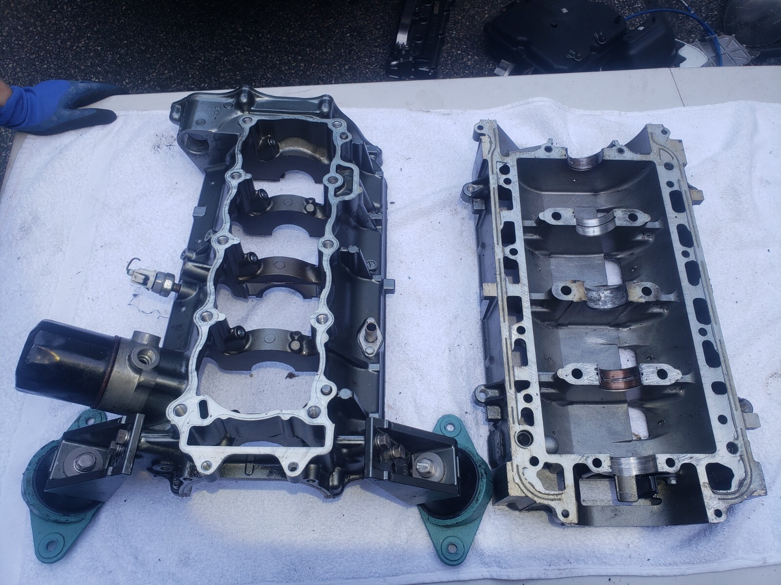 KAWASAKI STX 12F 4 stroke jet ski LOWER END CRANK CASES FOR