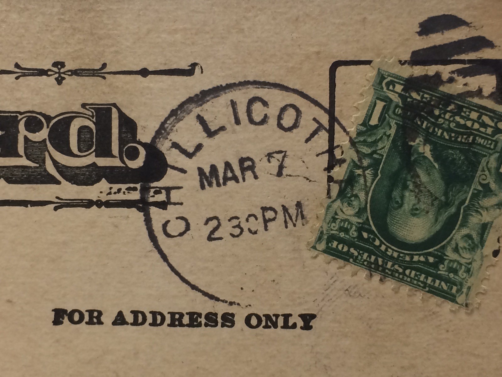 1907 Baseball World Series Postcard Chicago Cubs Detroit Tigers