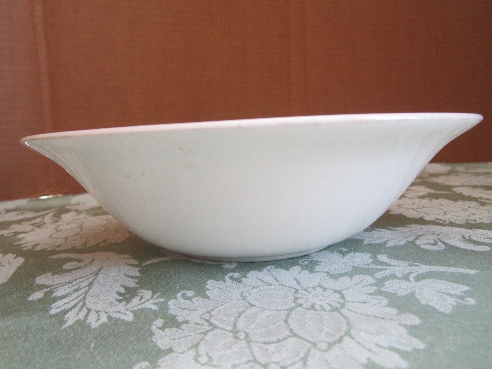 Edwin M Knowles China Wheat Pattern Gold Rim Vegetable Serving Bowl 9