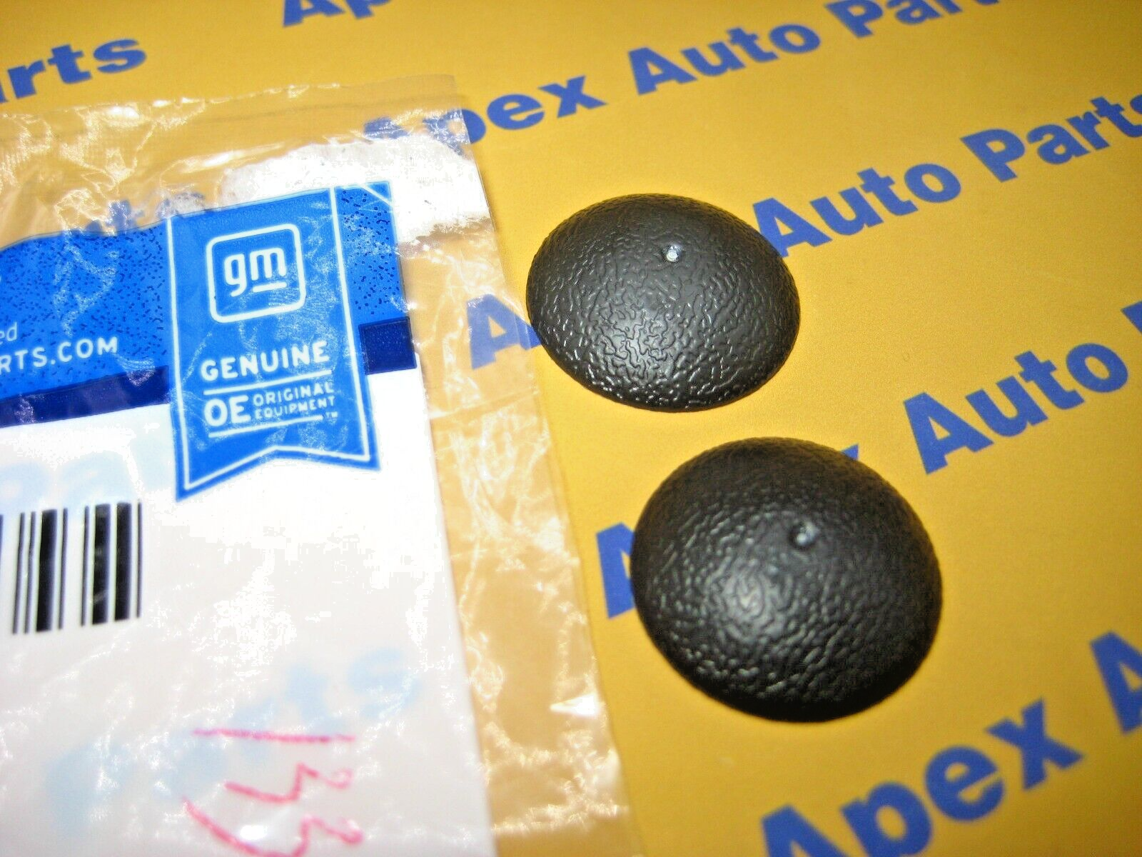 Chevy Silverado GMC Sierra Door Panel Screw Cap Covers Genuine OEM Black 2