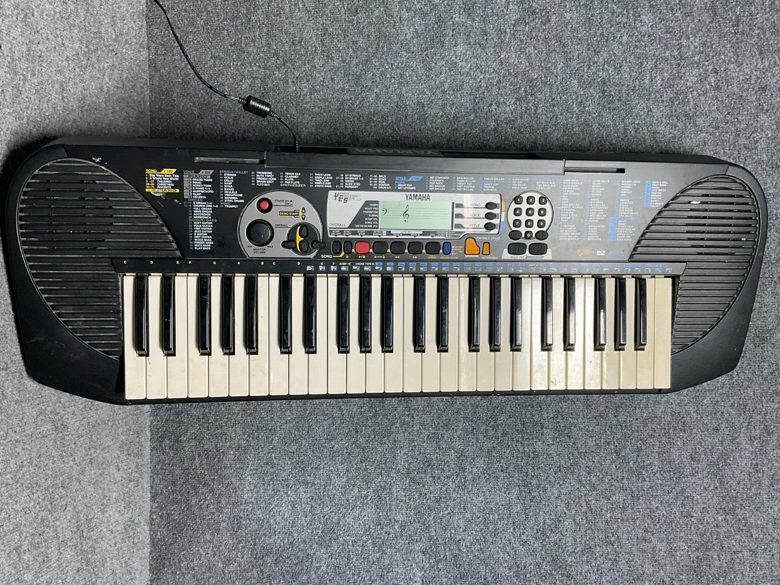 Yamaha Psr-79 49 Key Midi Portable Grand Dc 9v In Black