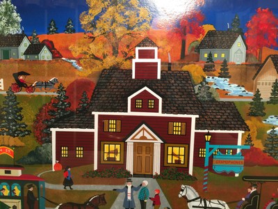 HUGE Framed Serigraph AUTUMNAL REFLECTIONS Signed/Numbered 320/375 Wooster Scott