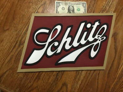 SCHLITZ BEER SIGN - 3D WOOD ART