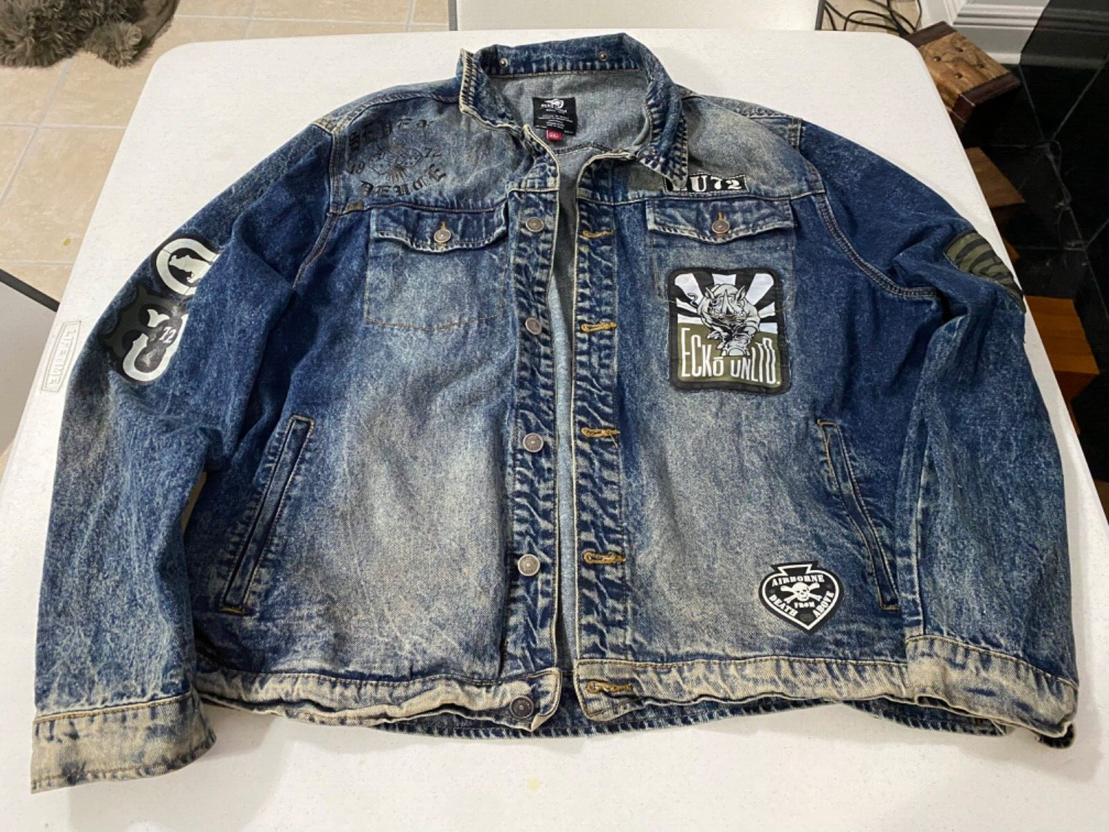 未使用RANDEBOOClassic denim jacket タグ付 painSplatterFront_2048x2048.
